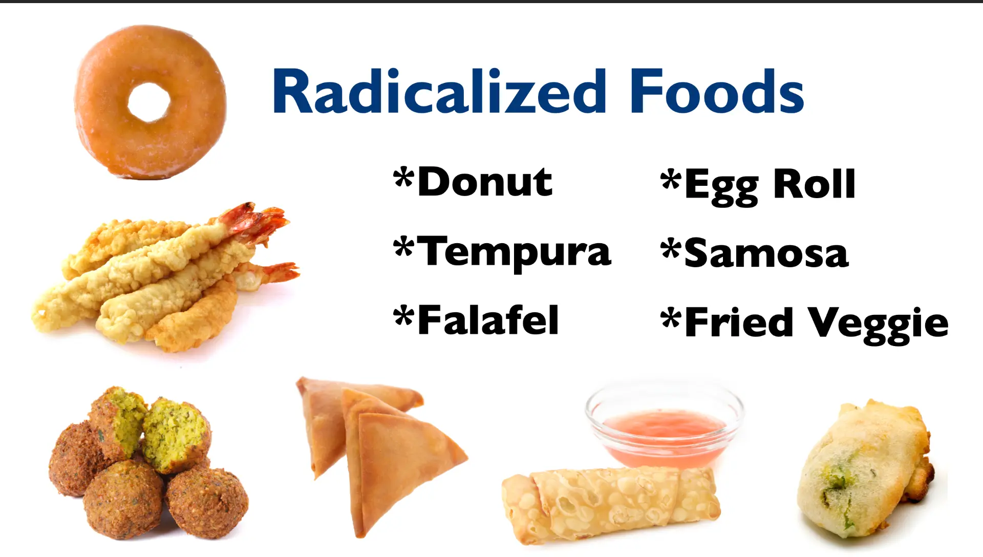 Radicalized foods — sample page from Conquering ANY Disease