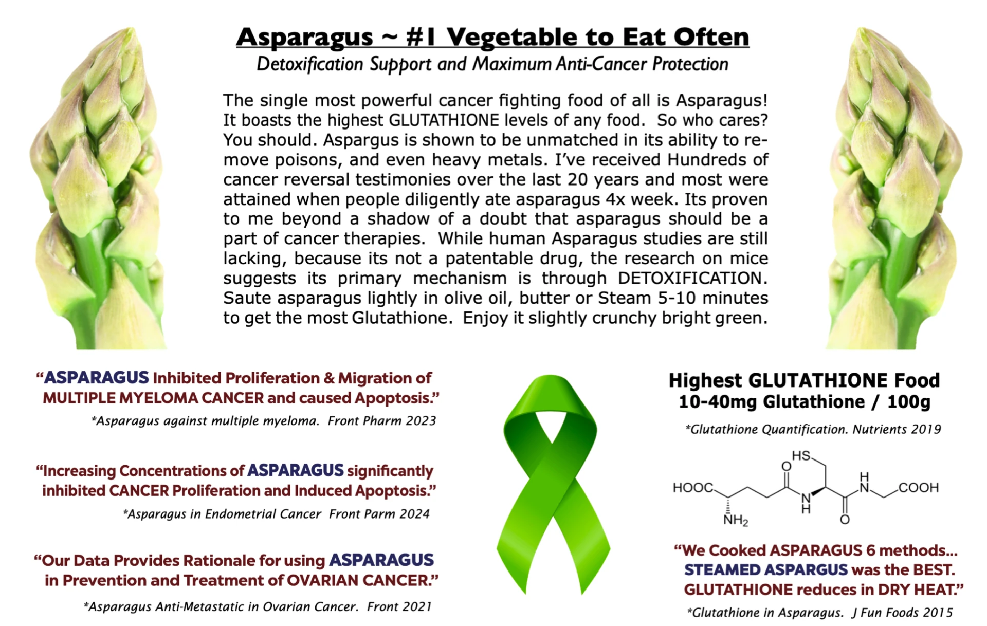 Asparagus — sample page from Conquering ANY Disease